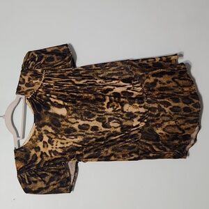 Black Dahlia leopard prin blouse